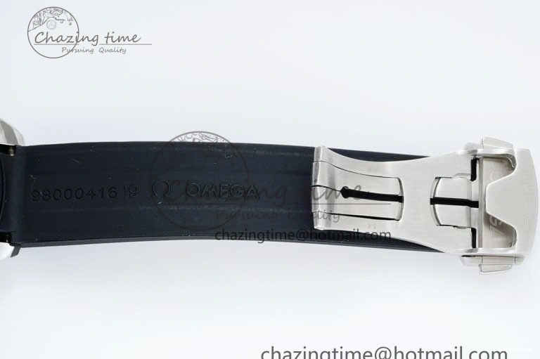0226 SportInspired Speedmaster Racing Master SS HKF Best Edition Blue Black Dial on Black Rubber Strap A 7817